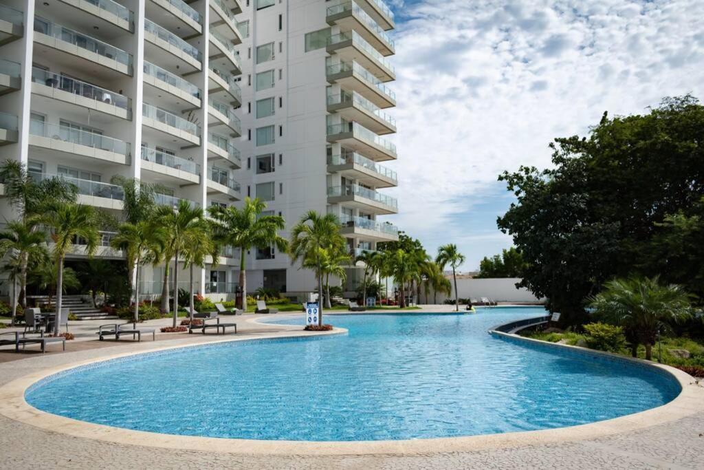 M3 Lujoso Y Comodo Departamento Con Playa 2 Piscinas Cancha De Tenis Jacuzzi Seguridad 24 Horas Manta Ngoại thất bức ảnh
